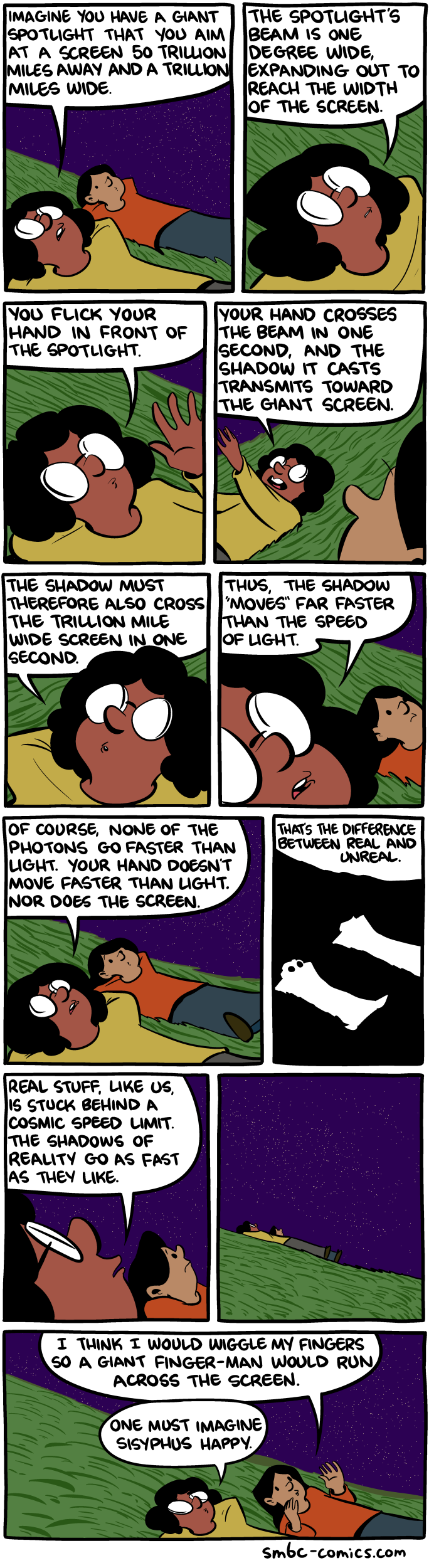 SMBC: Now 98% little girls talking about physics.