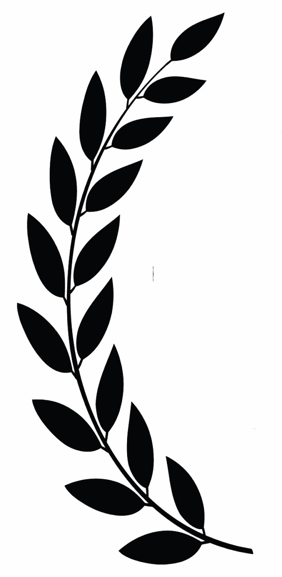 Left side laurel leaf