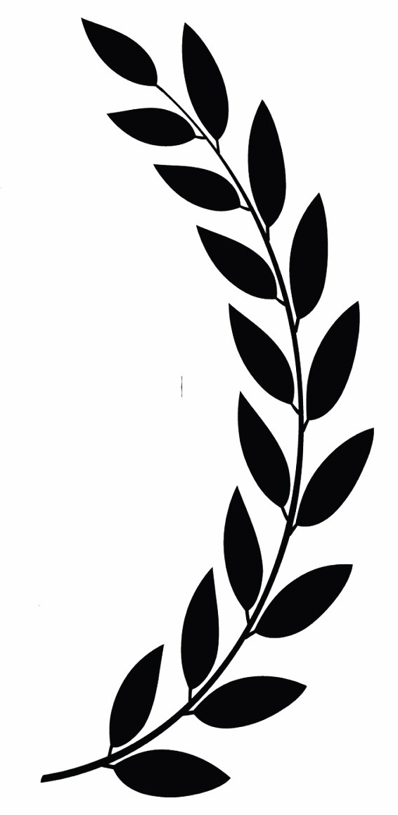right side laurel leaf