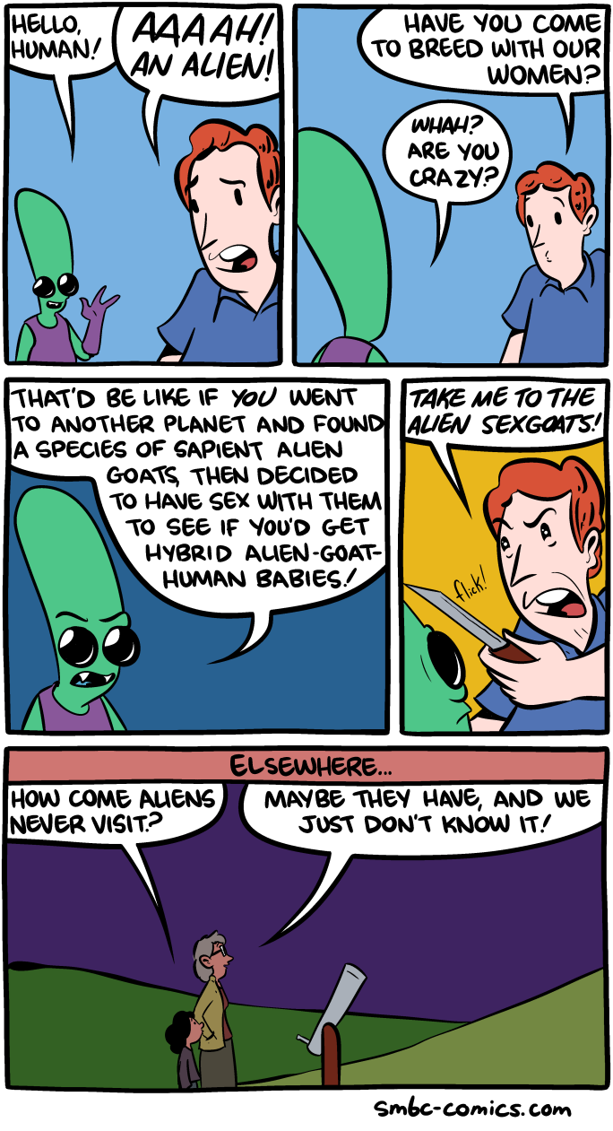 Saturday Morning Breakfast Cereal Where Are The Aliens