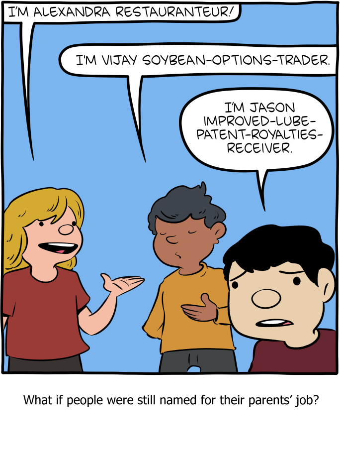 Saturday Morning Breakfast Cereal - Names