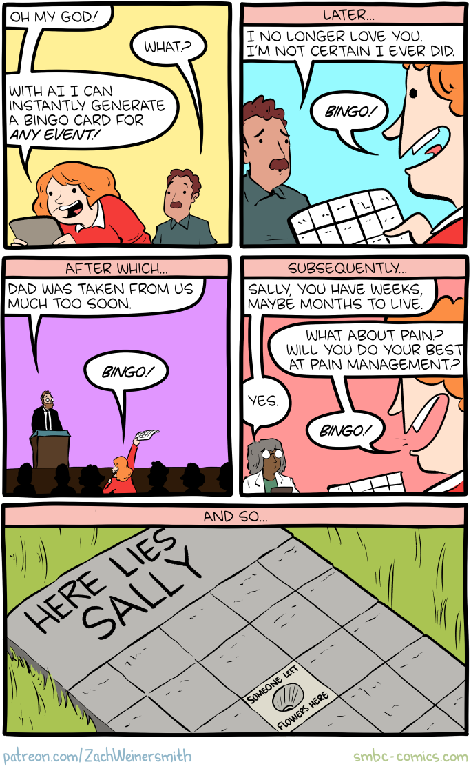 Saturday Morning Breakfast Cereal Bingo