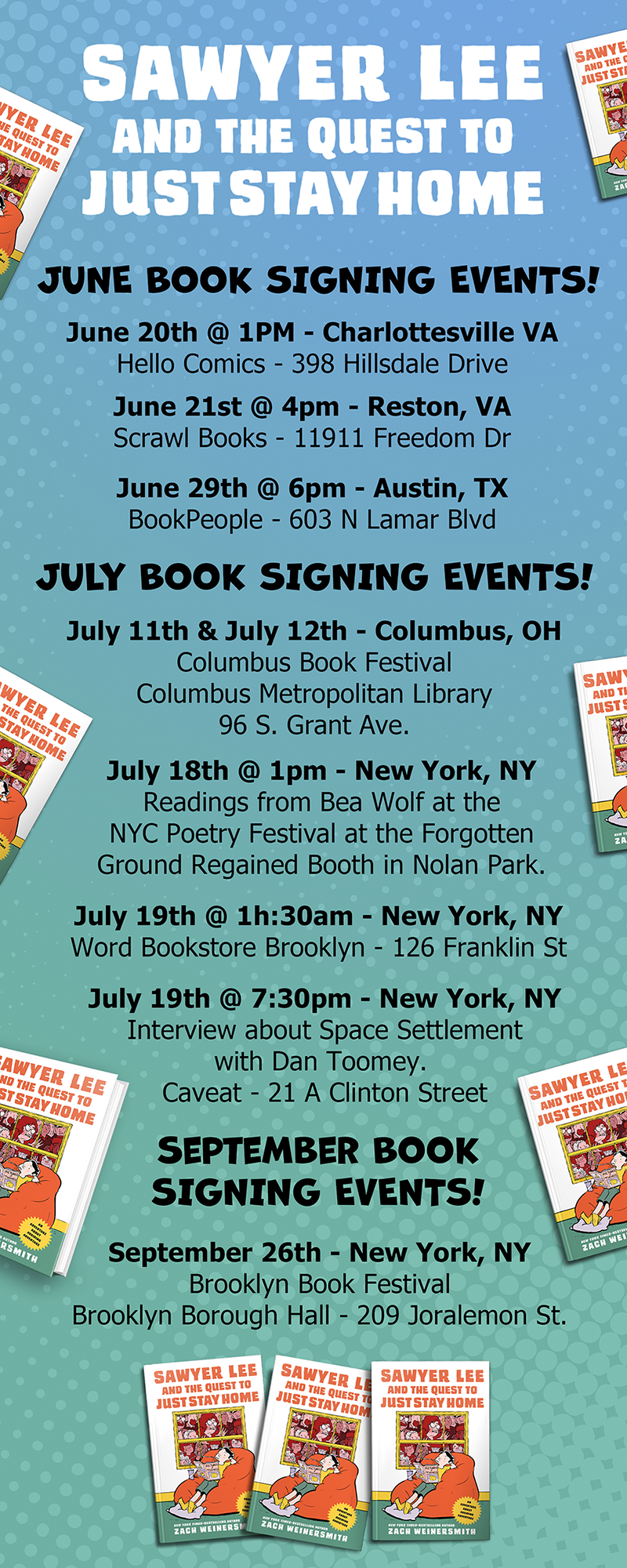 Mark your calendars!