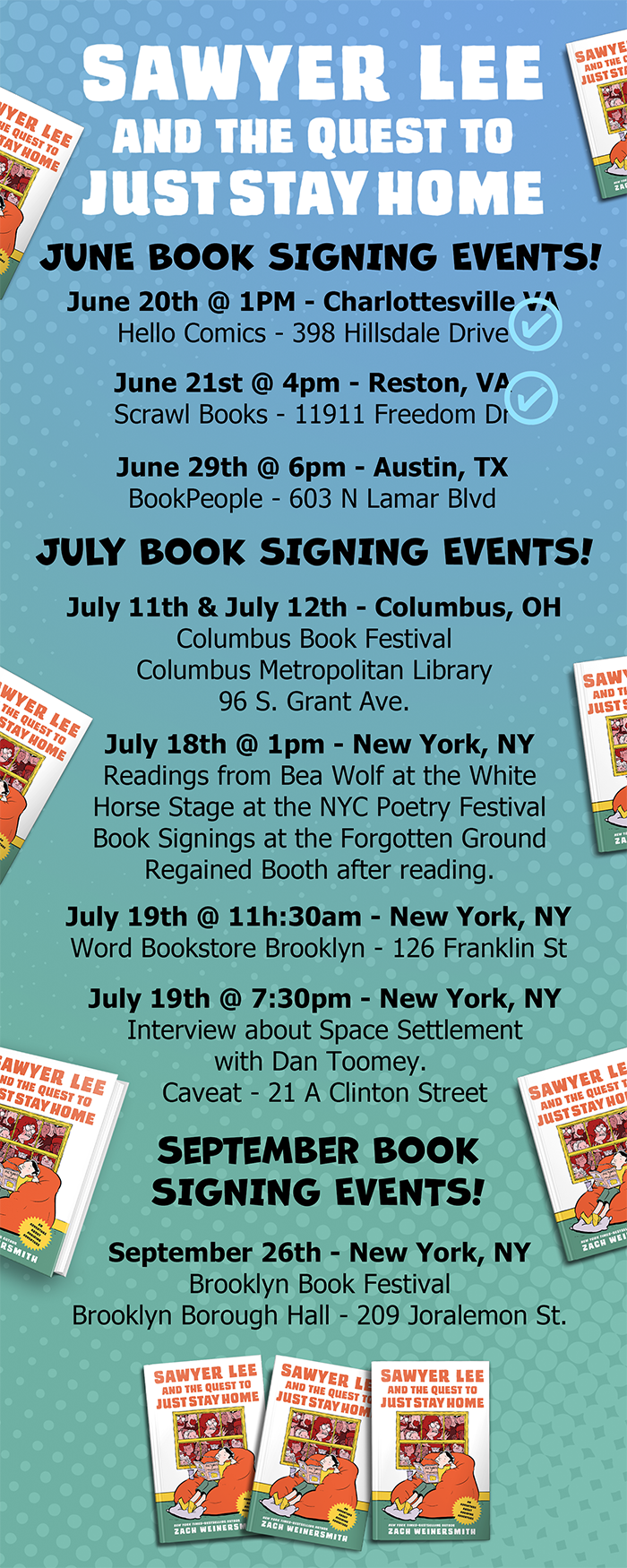 Mark your calendars!